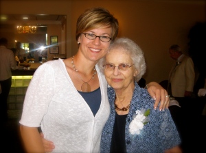 Grandma and me:  June 12, 1009